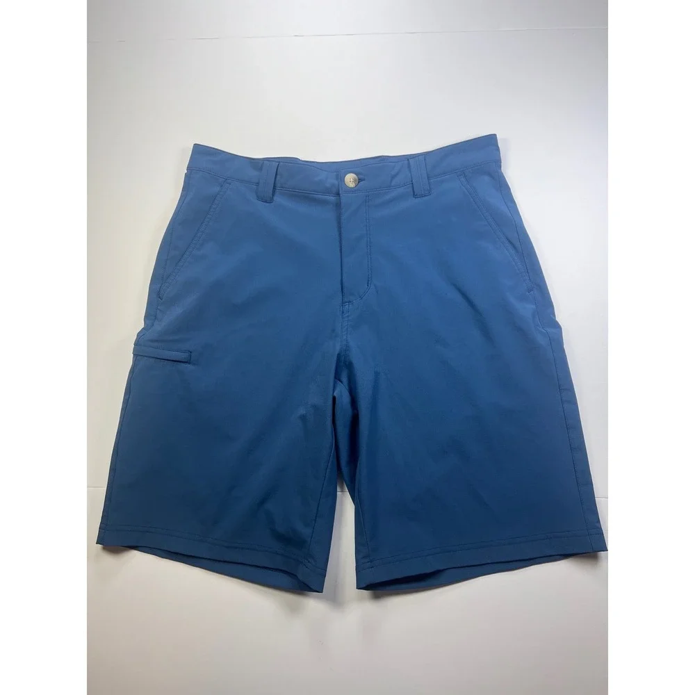 Columbia‎ PFG Fishing Shorts Mens 32 Blue Omni-Shield Performance Cargo 10L